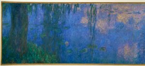 Der Seerosenteich mit Weiden, Der Morgen mit Weiden