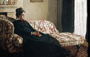 Meditation oder Madame Monet auf dem Sofa