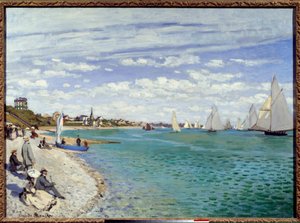 Regatten in Sainte-Adresse von Claude Monet