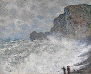 Stürmisches Wetter in Étretat