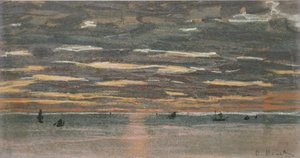 Sonnenuntergang auf See, 1865-1870
