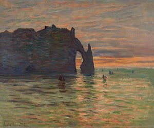 Sonnenuntergang in Étretat, 1883