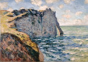 Die Klippe von Aval, Étretat von Claude Monet