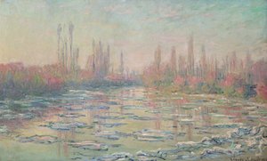 Das Tauwetter an der Seine, nahe Vetheuil, 1880 von Claude Monet