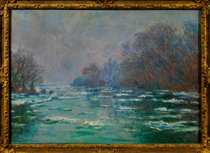 Die Debatte bei Vétheuil, Gemälde von Claude Monet, ca. 1880 von Claude Monet