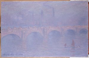 Waterloo-Brücke, nebliger Sonnenschein von Claude Monet