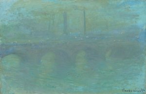 Waterloo-Brücke, London, in der Dämmerung von Claude Monet