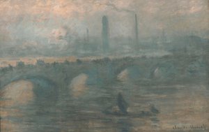 Waterloo-Brücke, nebliger Morgen von Claude Monet