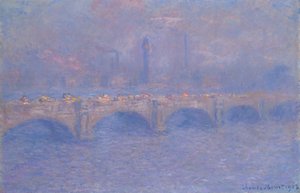 Waterloo-Brücke, Sonnenlichteffekt, 1903 von Claude Monet