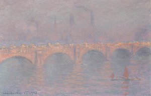 Waterloo Bridge, verschleierte Sonne von Claude Monet