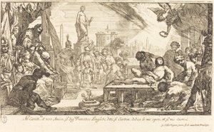 Das Martyrium des Heiligen Laurentius von Claude Vignon
