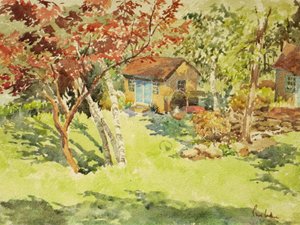 Das gelbe Bootshaus von Clive Wilson