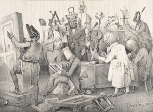 Berühmte Jury der Malerei. Salon von 1841, 20. März 1841