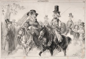 Aktualitäten: Also Madame Miroton, es scheint, dass wir dieses Jahr den Ton in Longchamps angeben... von Clémente Pruche
