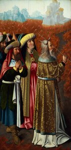 Moses teilt das Rote Meer, zugeschrieben Colijn de Coter