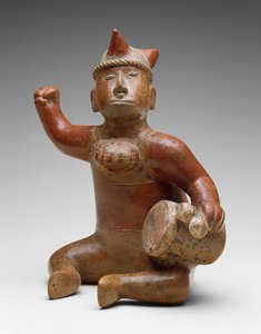 Sitzender Musiker, Mexiko, 100 v. Chr.-300 n. Chr. von Colima Culture