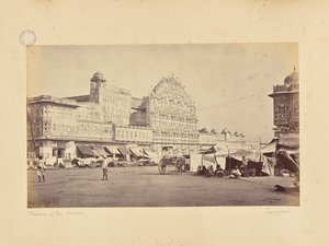Jaipur; Der Hawa Mahal oder Palast der Winde