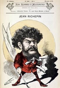 Karikatur von Jean Richepin (1849-1926), französischer Schriftsteller von Coll Toc