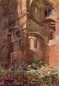 Sacro Speco mit Roseto, Apsis der untersten Kapelle, Subiaco