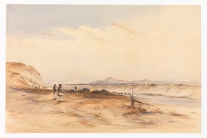 Jagd am Santa Cruz Fluss, ca. 1878 von Conrad Martens