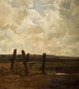 Landschaft mit einer Wiese im Vordergrund, 1830-1865