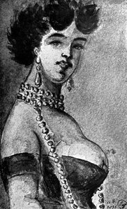 Frau, 19. Jahrhundert, 1930 von Constantin Guys