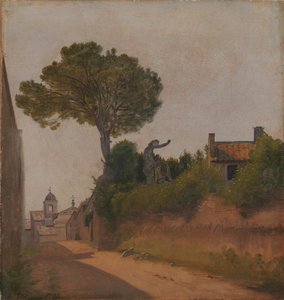 Eine Straße in Rom. Vicolo Sterrato von Constantin Hansen