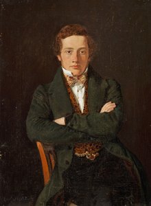 Porträt von Martin Hammerich (1811-1881), später Professor, Dreiviertelporträt, en face von Constantin Hansen