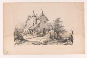 Betende Figuren in einer Landschaft