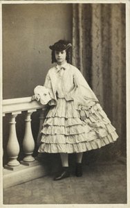 Porträt der Prinzessin Dagmar von Dänemark 1847-1928, 1860 von Copenhagen Photo studio E. Lange