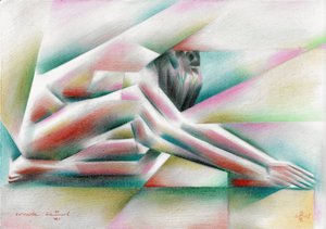 Abstrakte Figurenbetrachtung von Corné Akkers