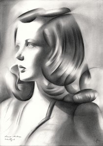 Klassisches Frauenprofil von Corné Akkers