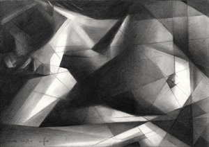 Dramatische geometrische Figur