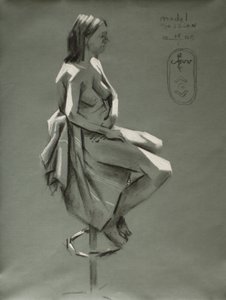 Drapierte Figurenstudie