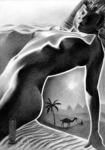 Ägyptische Wüstengöttin von Corné Akkers