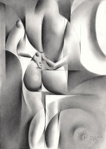Eleganter geometrischer Akt