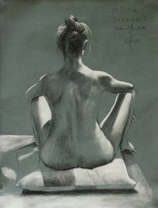 Eleganter sitzender Akt von Corné Akkers
