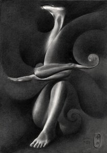 Elegante Surreale Figur