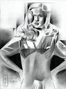 Geometrisches Modeporträt von Corné Akkers
