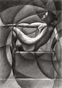 Geometrische Aktfigur von Corné Akkers