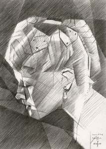 Geometrisches Profilporträt von Corné Akkers