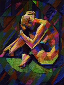 Nachdenkliche Geometrische Figur von Corné Akkers