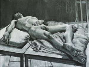 Liegender Männlicher Akt