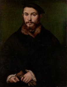 Porträt eines Mannes mit Handschuhen, ca. 1535 von Corneille de Lyon