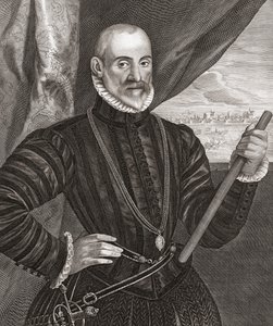 Francisco de Valdez. Porträt von Cornelis (after) Visscher