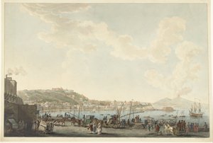 Ansicht des Hafens von Neapel von Cornelis Apostool