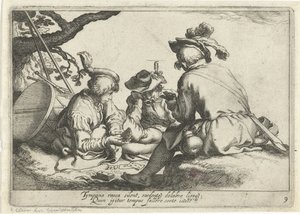 Kartenspielende Soldaten von Cornelis Bloemaert (II)