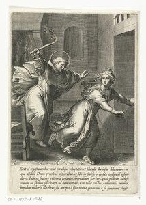 Thomas vertreibt die Versuchung von Cornelis Boel
