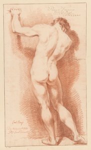 Stehender männlicher Akt, von hinten gesehen (1. Preis 1771)