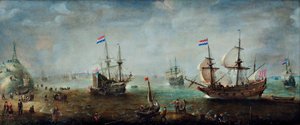 Marine von Cornelis Claesz  van Wieringen